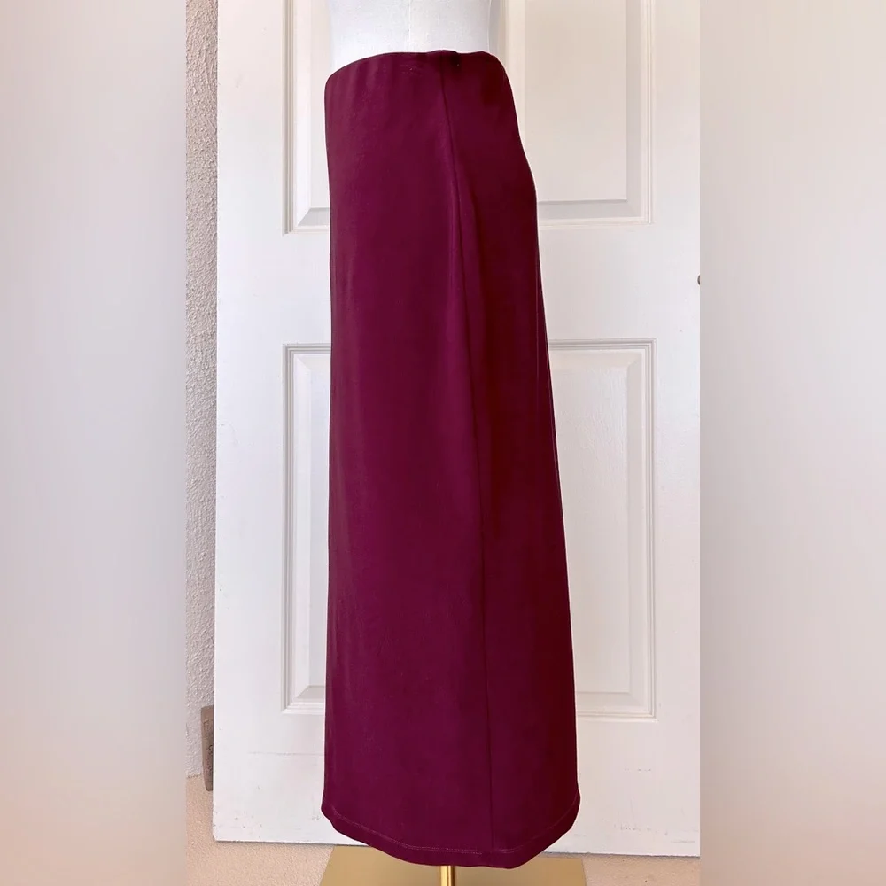 J.‎ Crew Maxi Skirt Elastic Waist Back Slit Size Large